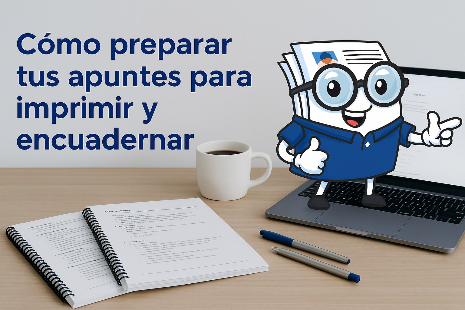 Cómo preparar tus apuntes para imprimir y encuadernar