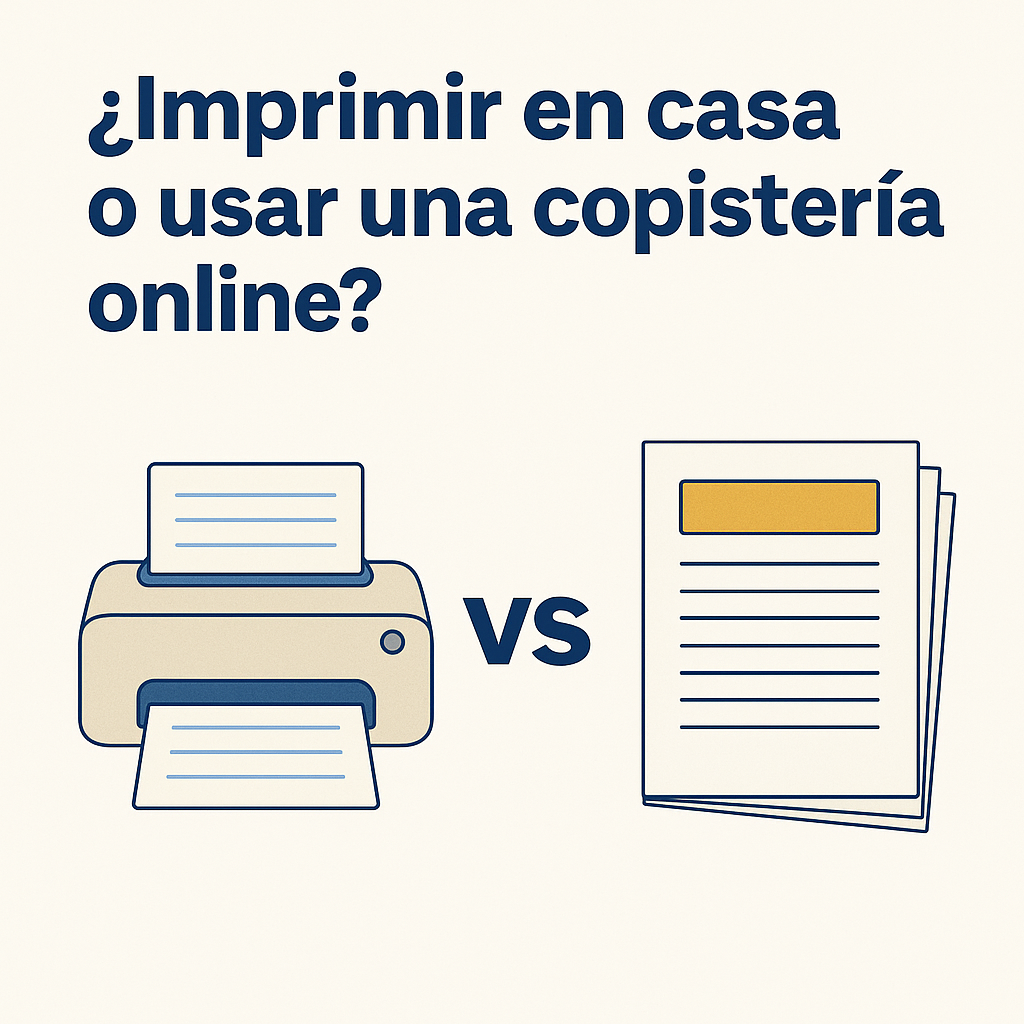 ¿Imprimir en casa o usar una copistería online?